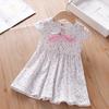 Summer Girls Floral Princess Dress Cute Kids Baby Party Sundress Elegant Children Clothing For Toddler And Little Girl