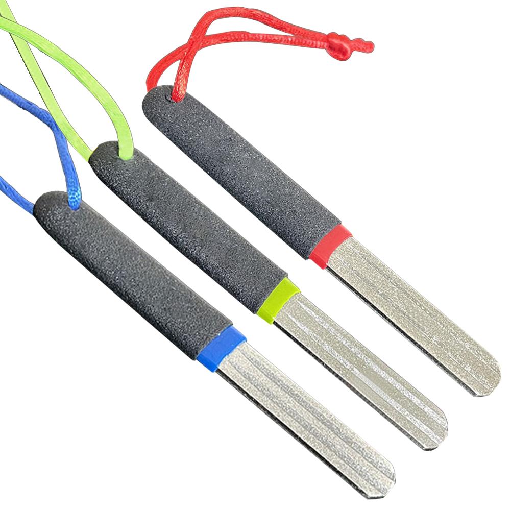 Fishing Hook Sharpener Diamond Hook File Double Groove Fishing Hook Sharpening Hone Fishing Accessories