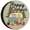 Happy Camper Dust-Proof Car Wheel Cover 210D Oxford Spare Tire Cover Tyre Accessories, Please Choose the Correct Size for Yours