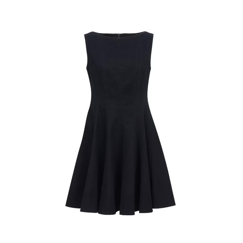 VEROMODA Women's Sleeveless French Style Denim A-line Dress