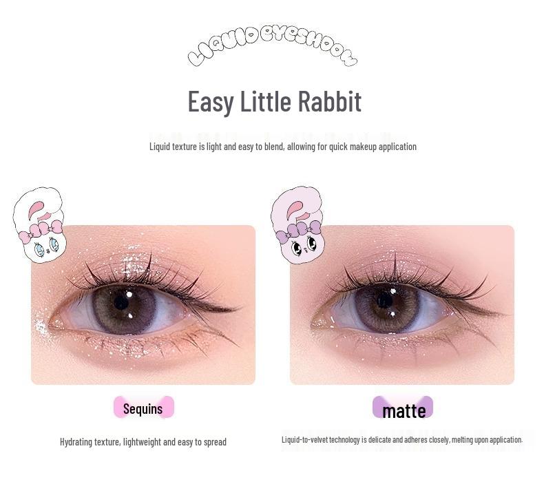 Born Pink FLORTTE/Flower Knows Liquid Eyeshadow Palette: Shimmer & Matte for Under Eye Brightening