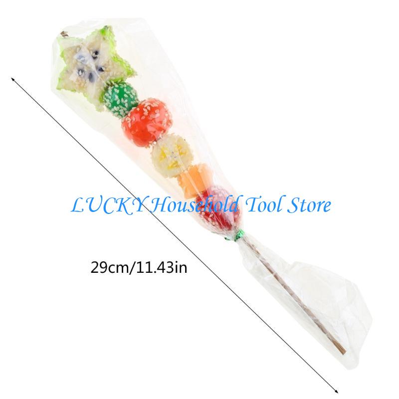 J0MC Realistic Fruit Sugar-Coat Haws Artificial Fruit Artificial Candied Haws for Photography Props Birthday Decortions