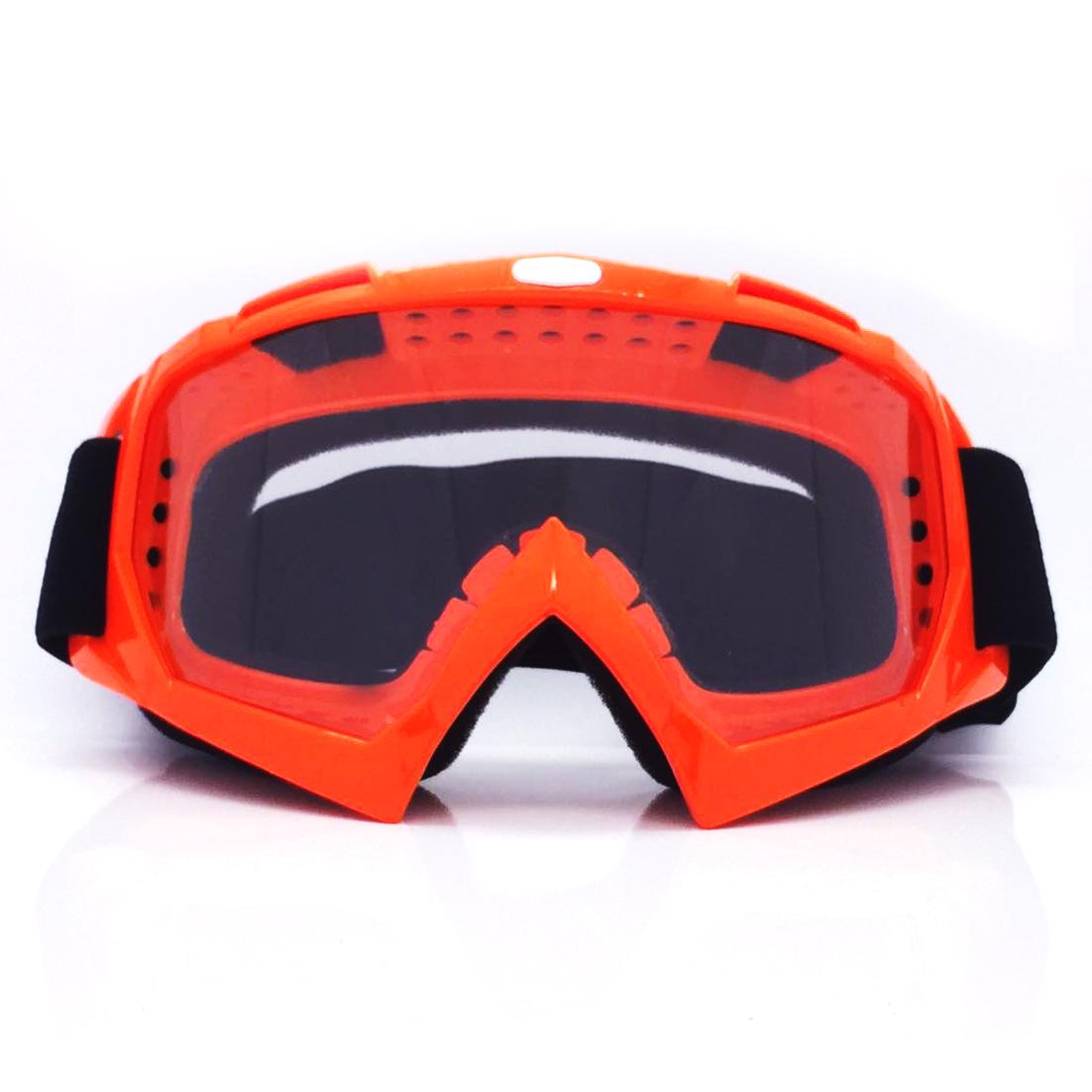 

Direct Supply X400Motorcycle equipment, off-road goggles, ski goggles, protective goggles, helmet, outdoor riding goggles Orange frame transparent