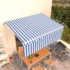 VidaXL Manual Retractable Awning with Folding Awning Garden Balcony Terrace Patio Outdoor Protection Against UV Rays 3069316