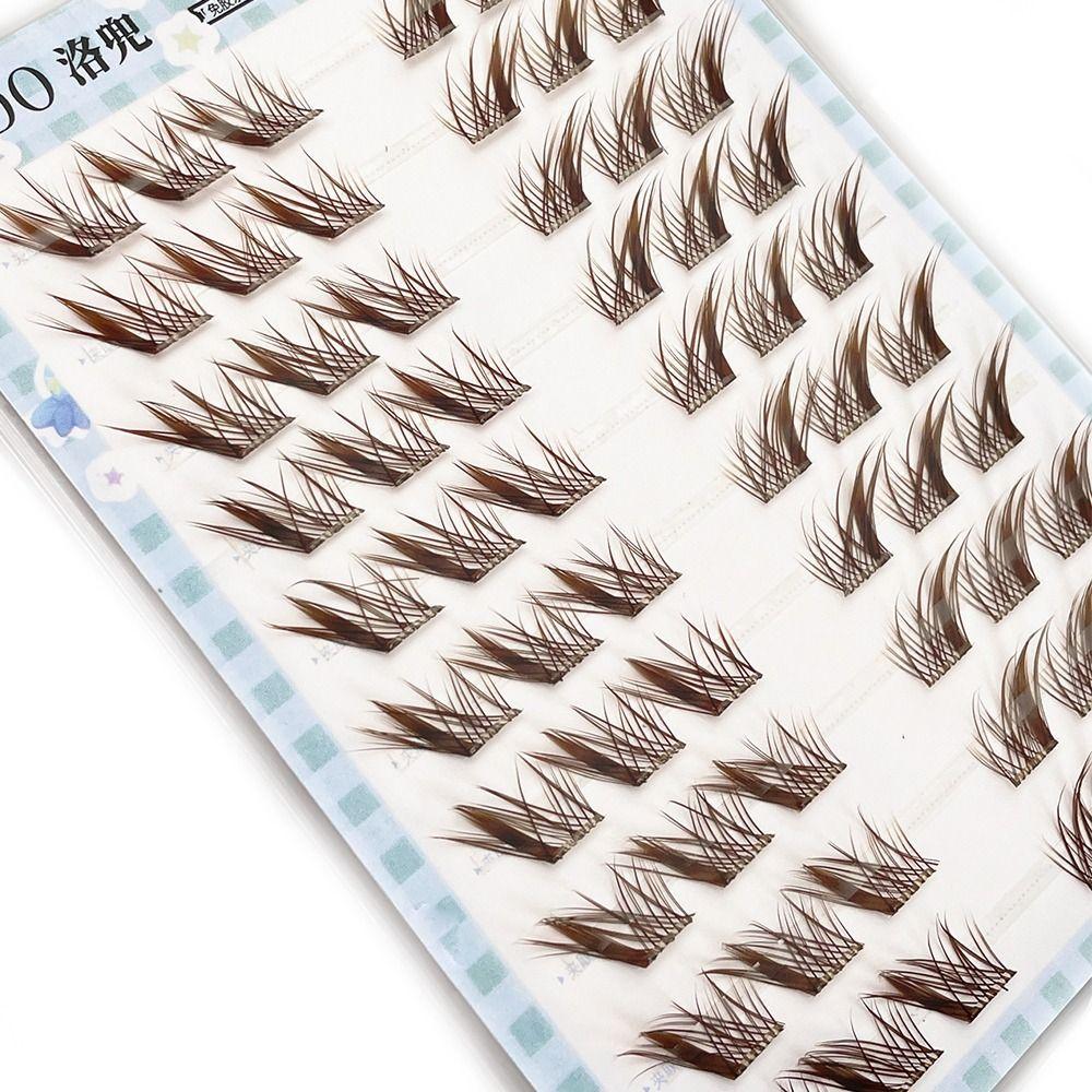 Manga Style Fox Lashes Natural Look Individual Fake Eyelashes  for At-Home Use