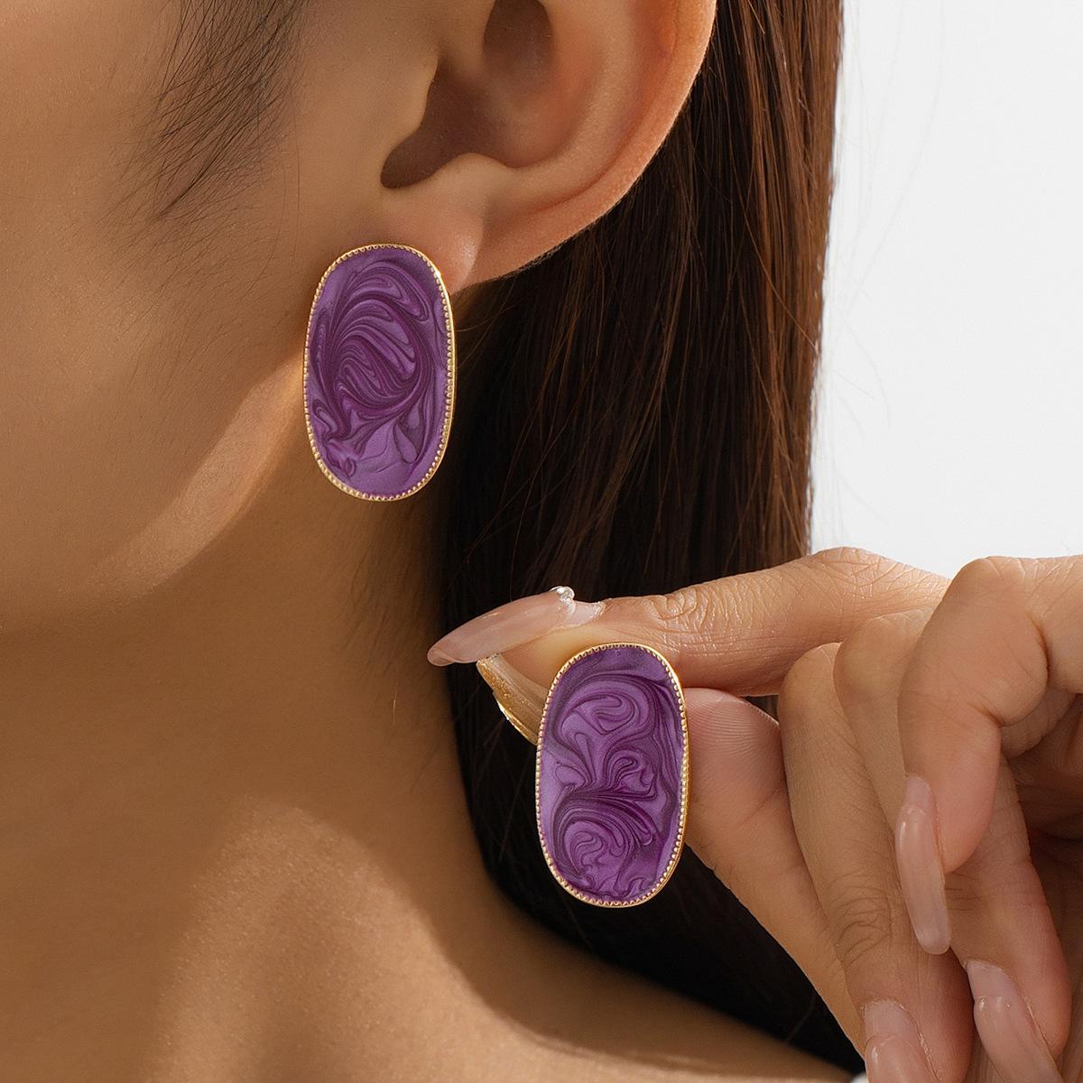 

Модные серьги-подвески для женщин фиолетовый