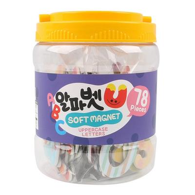 Magnetisches, weiches Magnetbuchstaben-Alphabet in Großbuchstaben, 1, 78 Teile, Koreas bestes Kleinkind-Puzzle
