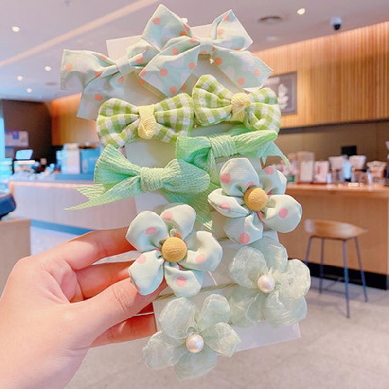 

10 Pieces Of Cute And Sweet Style Bow Flower Design, Strong Elasticity, Does Not Damage Hair, Suitable For Ponytail Hair Accesso