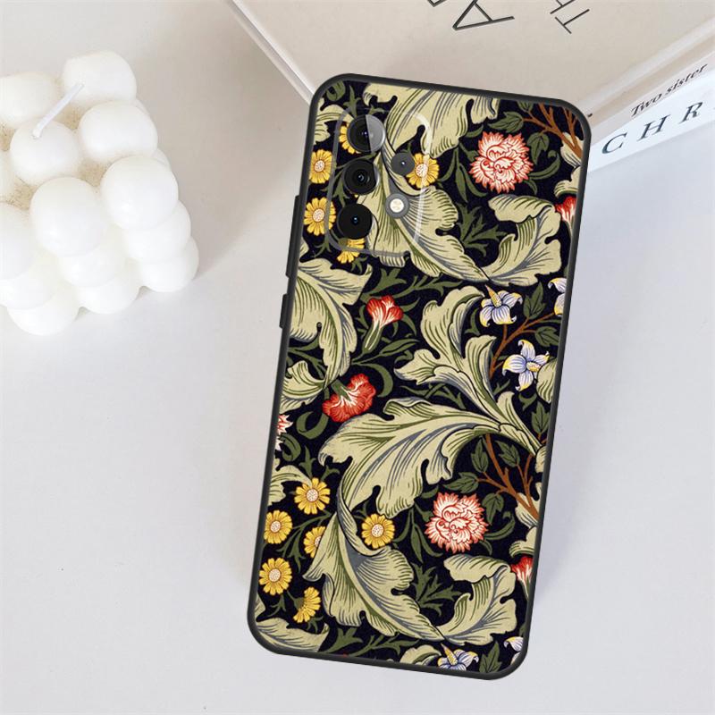 William Morris For Samsung Galaxy A56 A36 A26 A16 A05 A06 A22 A32 A52 A54 A34 A14 A55 A15 A53 A33 A35 Case