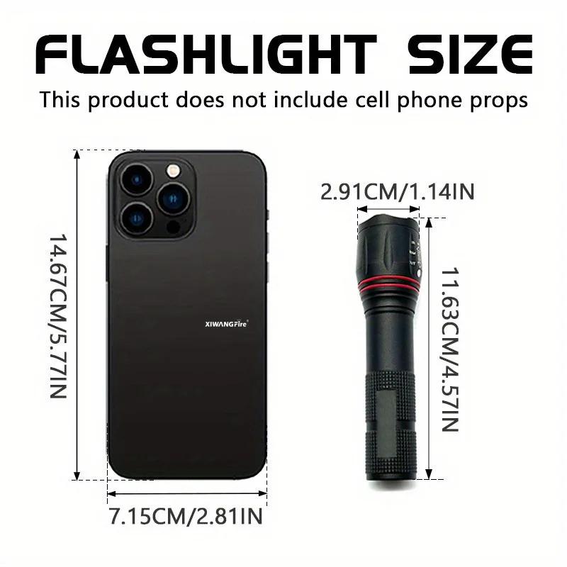 395nm T6 LED UV Flashlight Rechargeable Zoom Torch Light for Ink Dryer Money Fluorescer Detector UV Oil Curing Purple Light