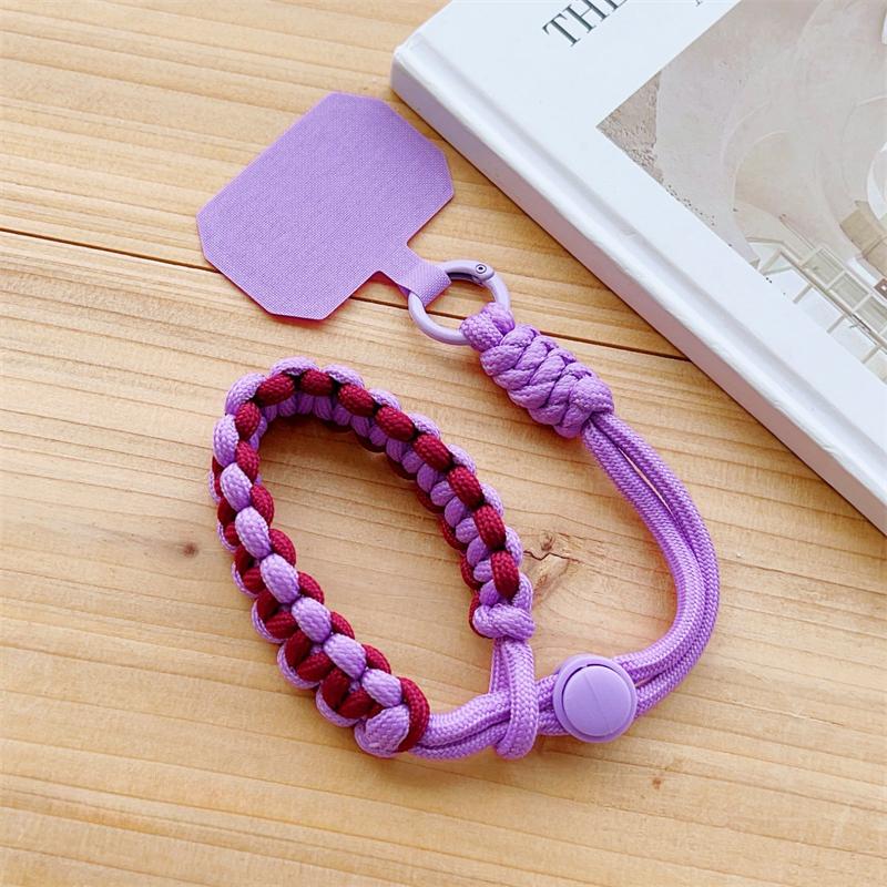 Langlebiger Sport-Handy-Anhänger Handgelenkband Anti-Verlust Unisex Verstellbar Kurz Gewebt Stabiles Lanyard Reise Diebstahlschutz Raubschutz Seil