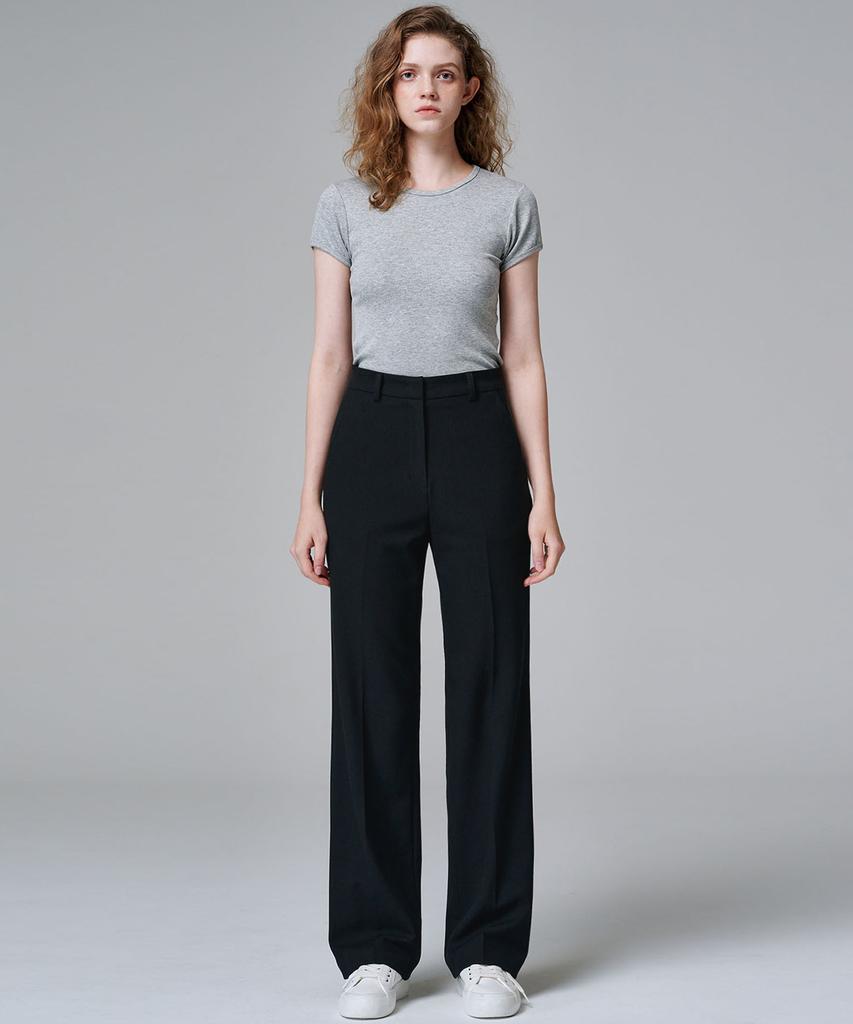 Marop 2115 Stretch Semi-Wide Pants (Black)