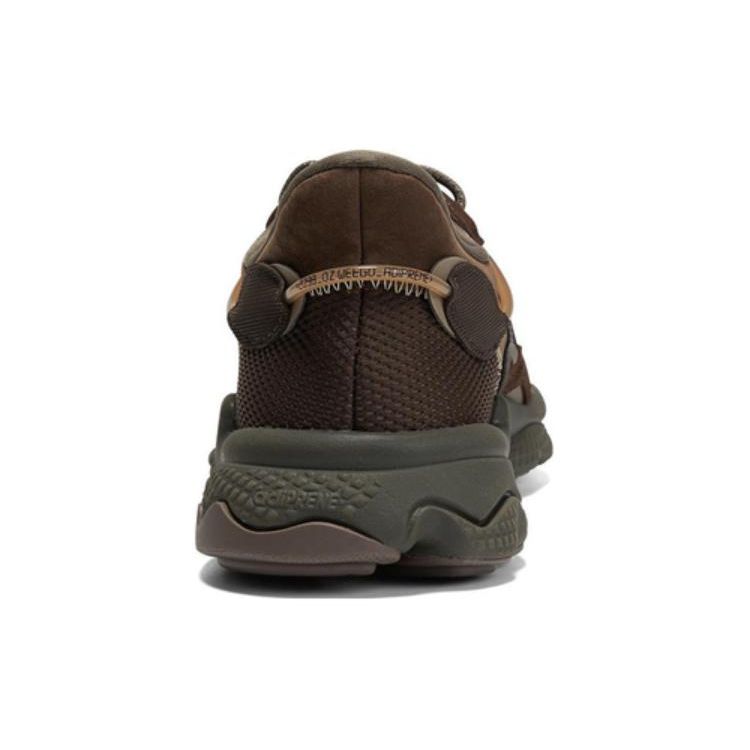 Adidas Originals Ozweego Suede Athletic Shock Absorbing Non-Slip Durable Low-Top Lifestyle Shoes Men Sneaker Brown GY9925