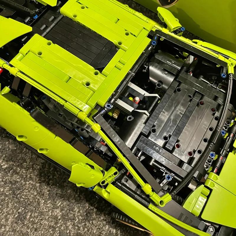 3696PCS Champagne Lambo Technical Car SIAN Roadster Model FKP37 Kit Model Fit 42115 Klocki Zabawki Prezenty Świąteczne Dla Dzieci