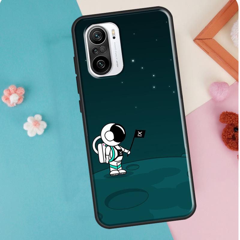 Raumästhetische Spaceman Astronaut Hülle für Xiaomi Mi 11T 12 Pro 12X Mi 11 Lite Ultra Cover für POCO X3 Pro X4 GT M3 M4 F3