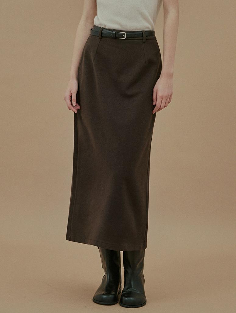 Teuwi Bennich Wool Long Skirt (Belt Set)