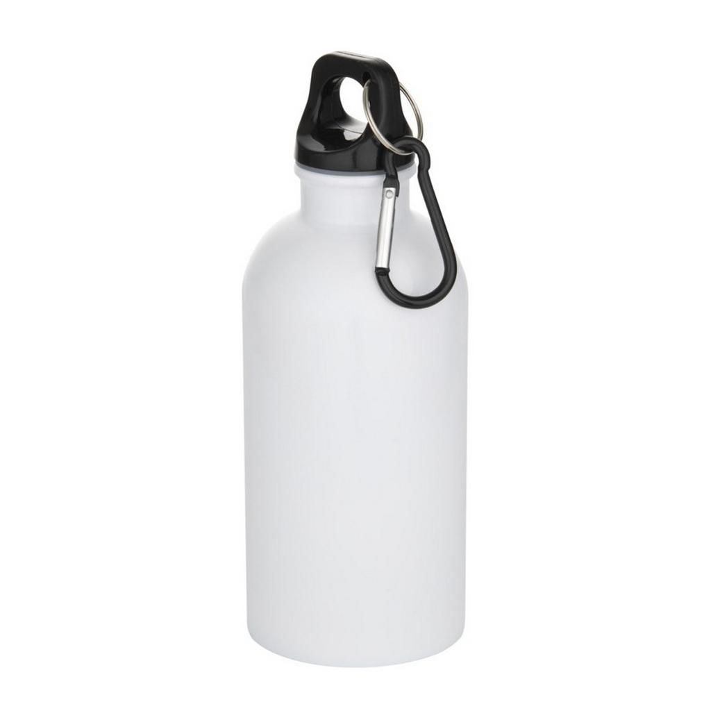 Floso Oregon Recycled Stainless Steel Sublimation 400ml Carabiner Water Bottle