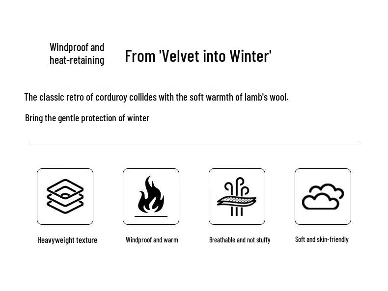 Baleno Men's Corduroy Warm Jacket