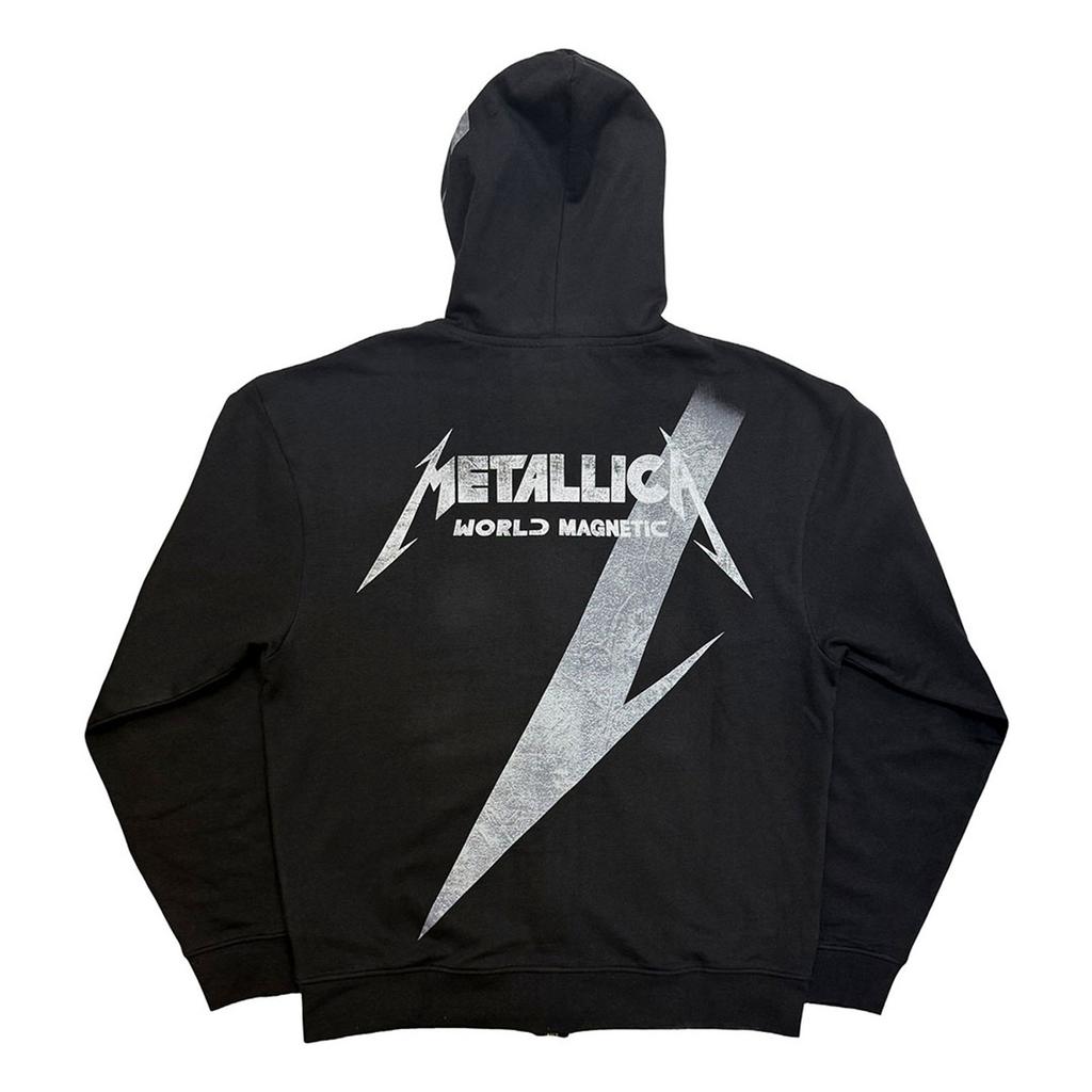 Metallica Unisex Kapuzenpullover mit durchgehendem Reißverschluss und Kapuze für Erwachsene