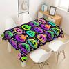 Happy Halloween Rectangle Tablecloth for Tables Decor Kitchen Dining Waterproof Party Picnic Table Cloth Halloween Decorations
