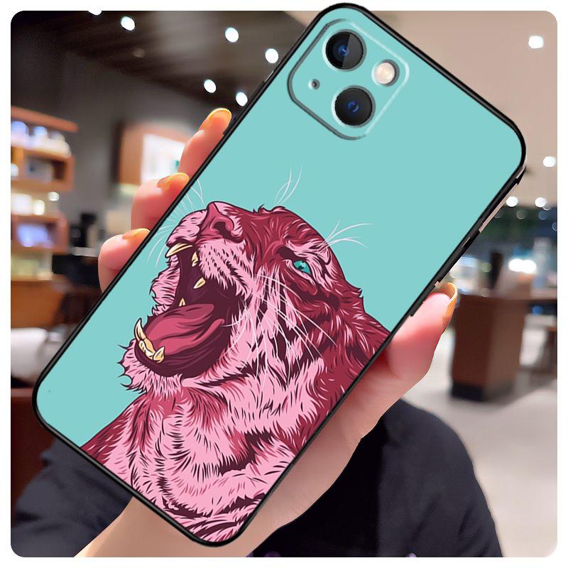 

Animal Tiger Art Case For iPhone 17 Pro Max 15 14 13 11 12 16 Pro Max mini 15 16 Plus 16e 17 Air Phone Cover iPhone 16 Plus
