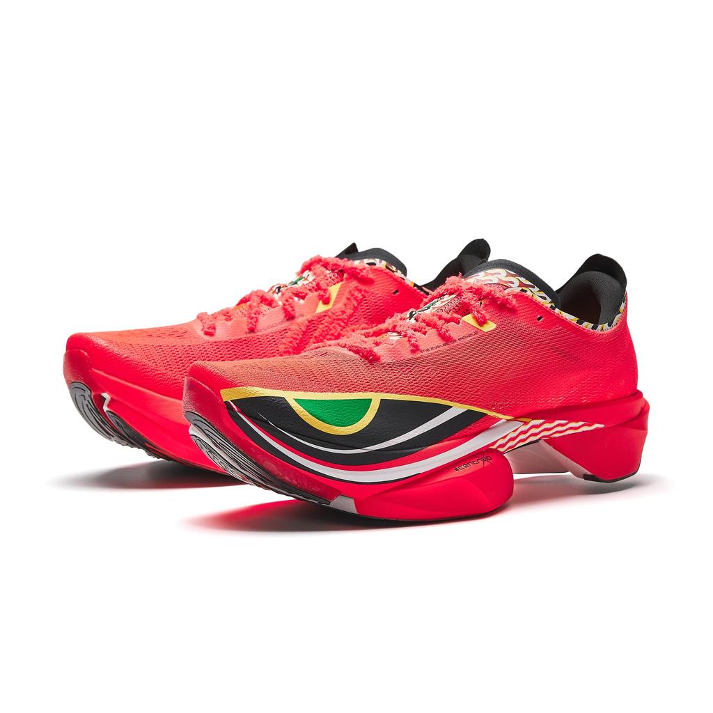 Anta C10 PRO 2 Fabric Low top Carbon Plate Racing Running Shoes Men's Neon Bright Red 112545564R-1