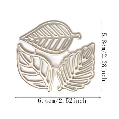 1Set Three Leaves Metal Cutting Dies Handmade Crafts DIY Scrapbooking Embossing Supplies for Children Girl Boys Handmade
