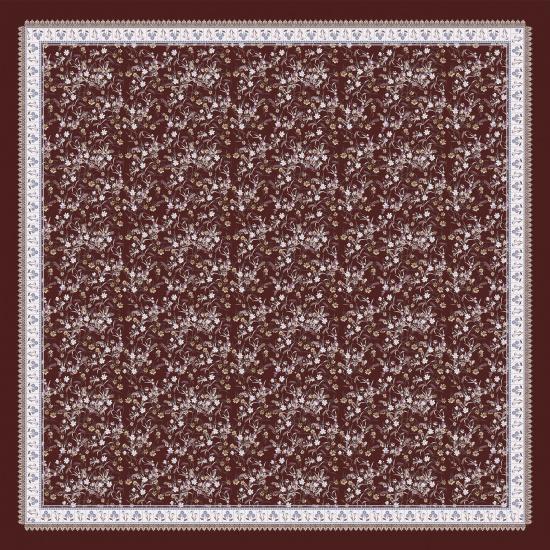 114*114cm Übergroß Bedruckter Blumenschal Kopftuch Kopftuch Haar Schlafbandanas Baumwollgefühl Quadratischer Schal