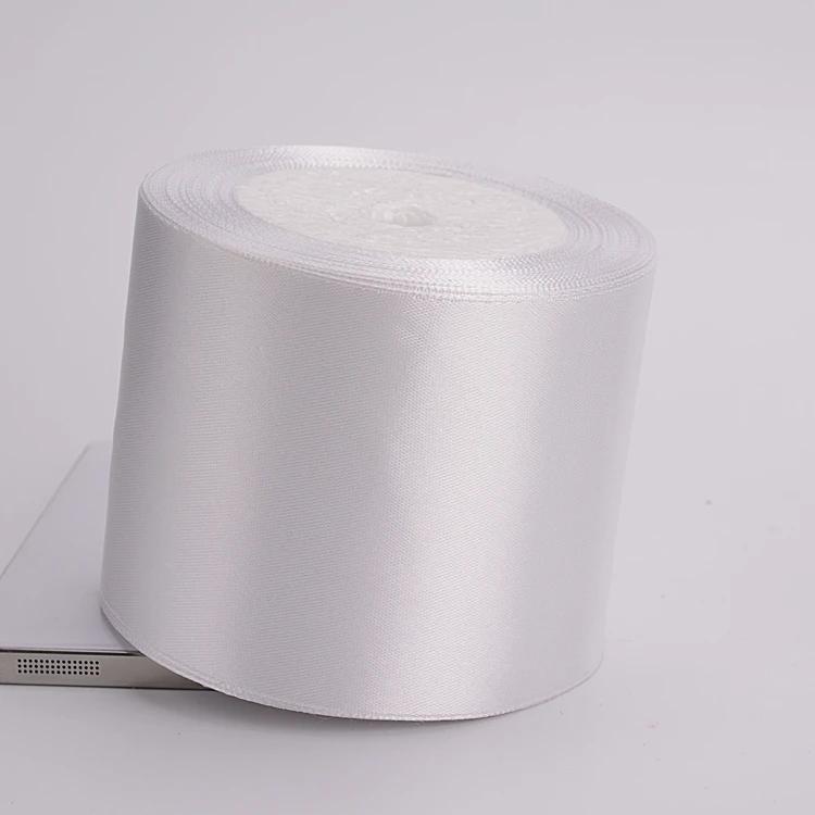 Hot sale (25yards/roll)6mm-75mm white Silk Satin Ribbons Wedding Decorative Ribbon gift Wrapping DIY Handmade Materials 9 size