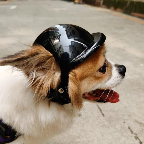 Yousheng Pet Headgear Breathable Ultra-Light Adjustable Dual Holes Design Easy-wearing Dress Up Polyester Multi-Sport Outdoor Bike Motorcycle Pet Cap