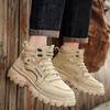Men's Workwear Shoes, Durable and Comfortable Ankle Boots, Trendy Thick Soled and Height Increasing Casual Boots  Zapatos Mujer