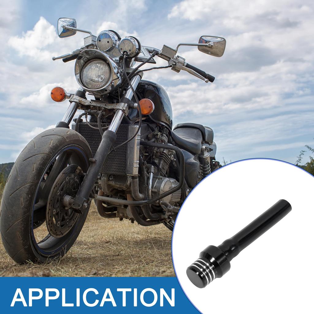 A ABSOPRO ATV Dirt Bike Breather Tube Gas Fuel Tank Cap Cover Air Vent Hose Aluminum Alloy Black