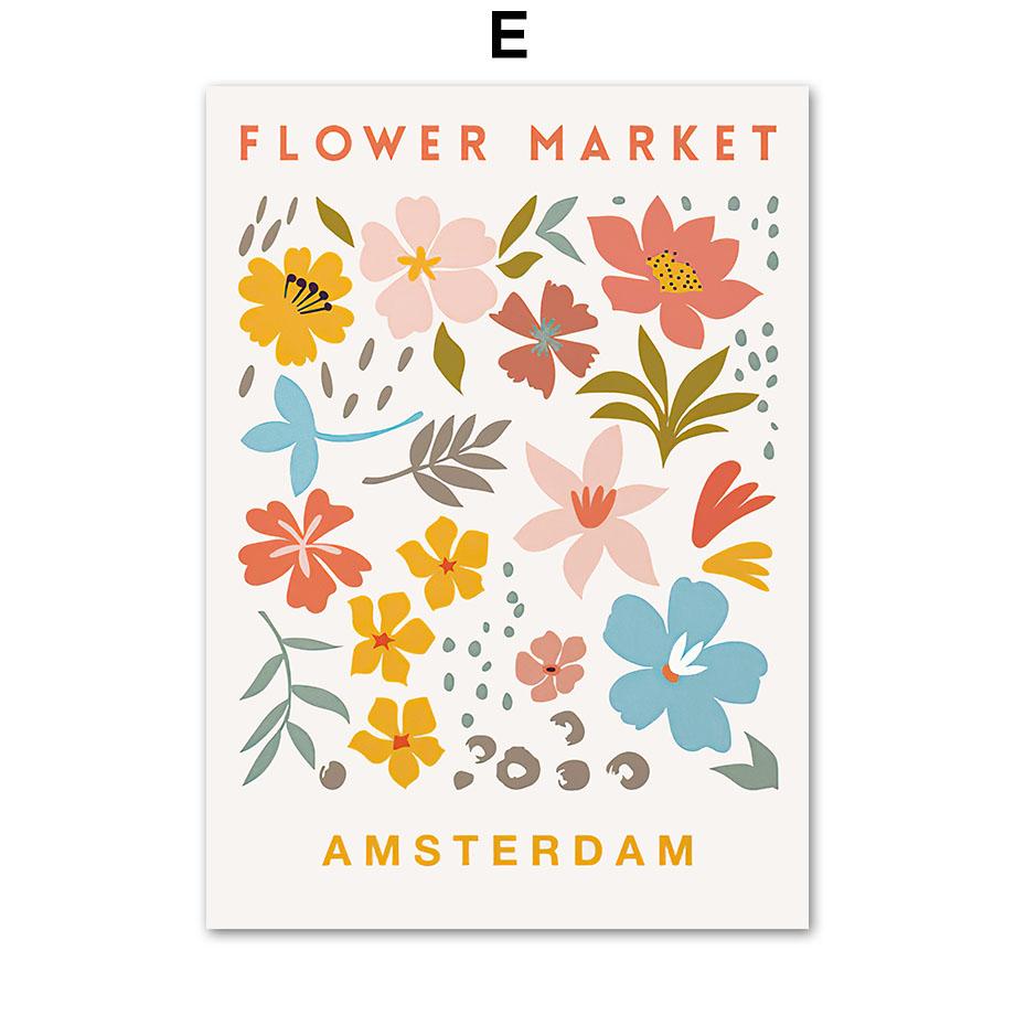 Abstrakte Matisse Figur Blume Markt Rosa Wand Kunst Leinwand Malerei Nordic Poster Und Drucke Bilder Für Wohnzimmer Dekor