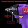 Brushless 24800mAh 480NM 2in1 Electric Drill &Impact Wrench Cordless High Torque