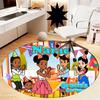 Custom Name Gracie's Corner Printed Round Rug Carpet Chair Rug Area Rug Entryway Doormats,for Office Chair Living Room Bedroom Kitchen Room.