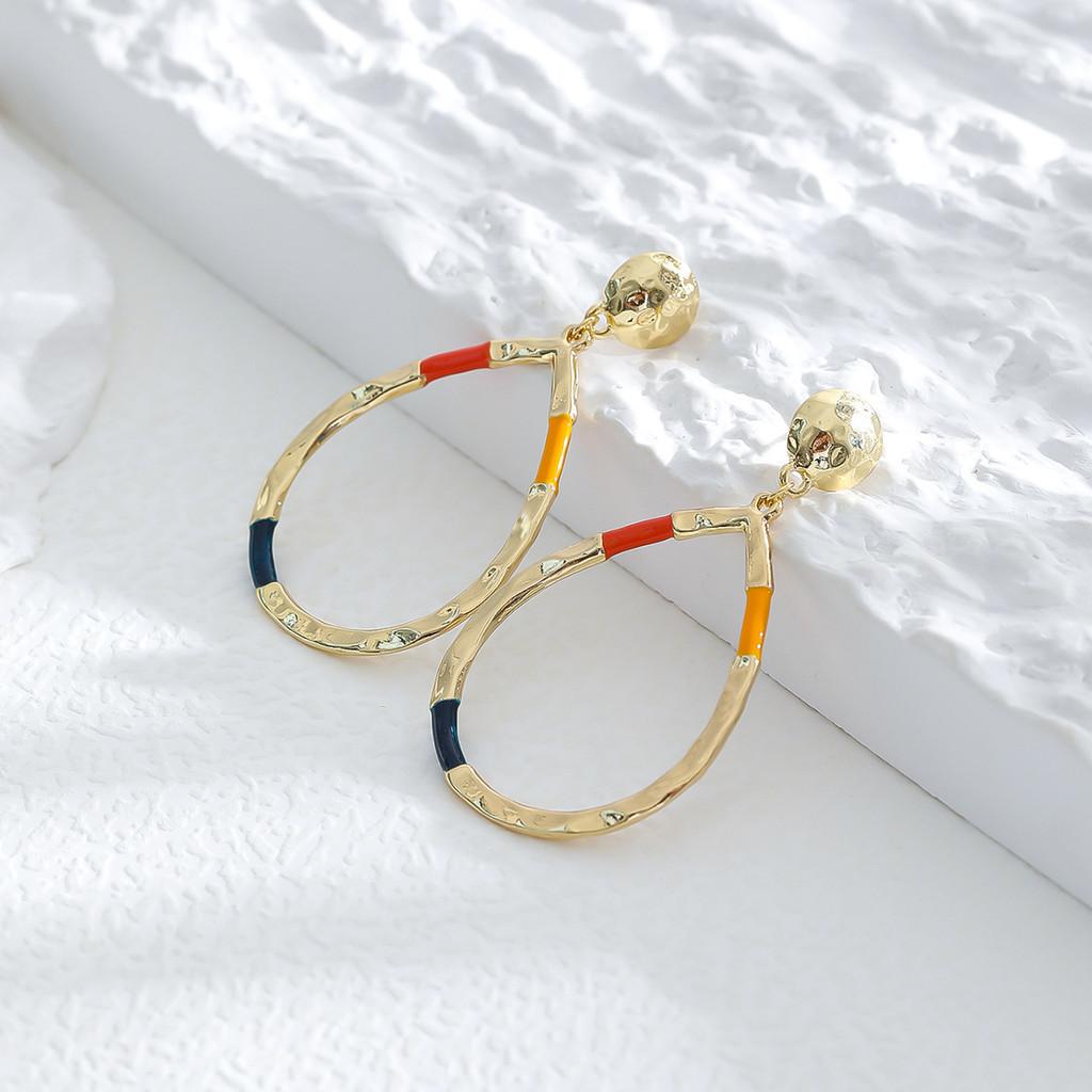 Elegant Alloy Teardrop Dangle Earrings For Women Ideal For Weddings And Gifts