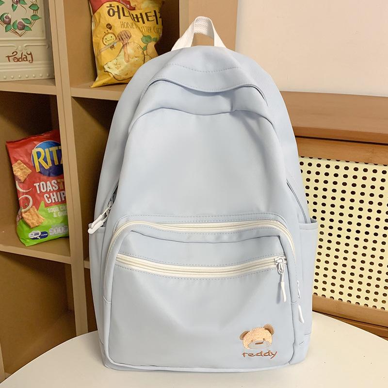 

Children s Schoolbags Elementary School Girls Junior High School Students Small Backpack Solid Color Middle School Students College Students