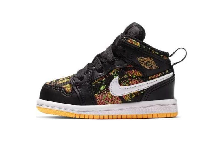 Jordan 1 Mid Черный Лазерный Оранжевый Ярко-Дынный TD 644507-003 21