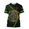 Firefighter Fire Simulation Drill Pattern 3D Print Cross-border New Men's Casual Short-Sleeve T-Shirt Factory Direct Sale