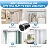 Tension Curtain Rod, 42 to 115 inch Adjustable Heavy Duty black shower curtain rod for bathroom Closet Windows