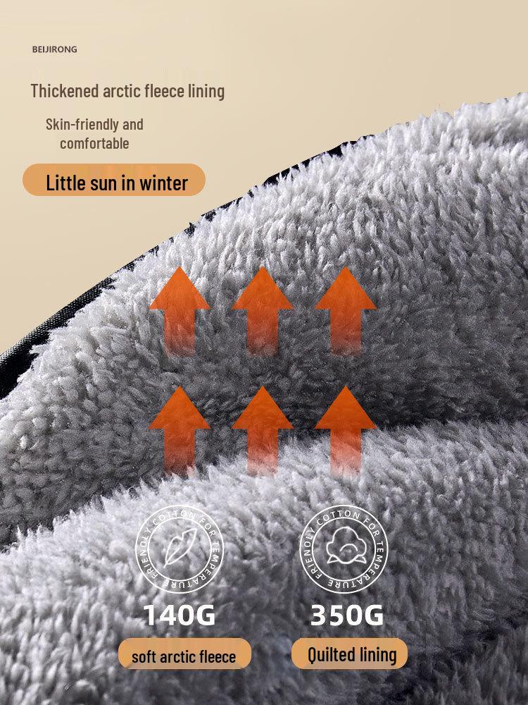 Universal All-Season Windproof Electric Vehicle Windshield with Thick Winter Fleece