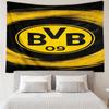 Borussia Dortmund Print Tapestry, Backdrop, Easy Setup, Ideal for Bedroom, Office & Living Room, with Aesthetic Wall Hanging Decor.