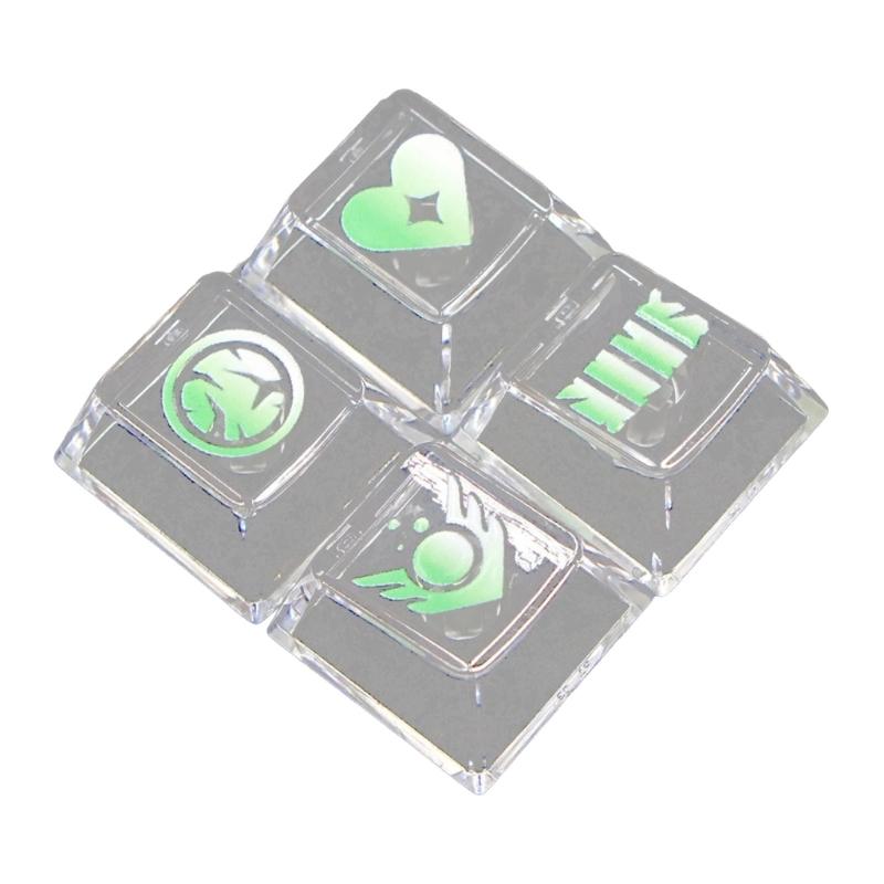 

Напівпрозорі клавіатури Keycaps Покращені яскраві підсвітки та X-подібні кріплення Широка сумісність Для механічних клавіатур