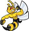 3D Hornet Car Sticker Set - Glossy Vinyl Auto Decals with Air Release Tech, No Residue Removal for Bumper/Window/Tailgate