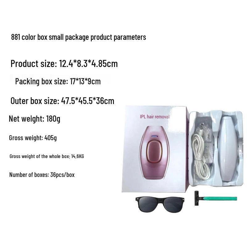 IPL Laser Haarentfernungs- & Hautverjüngungsgerät für den ganzen Körper - Schmerzfrei & Effektiv