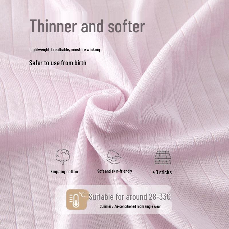 Atmungsaktiver Baby-Mädchen-Langarm-Sommer-Strampler
