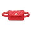Elegant Women Classic Fanny Pack Chain Waist Hip Belt Bag With Soft Pu Leather