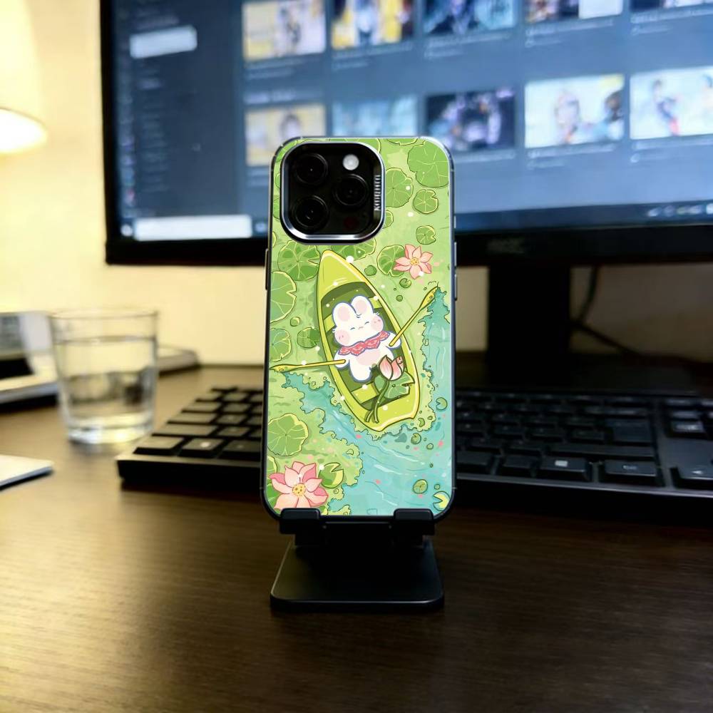 Bunny Kawaii Phone Case For iPhone 17,16,15,14,13,12,11 Plus,Pro Max,XS,Colorful Silver Black Cover