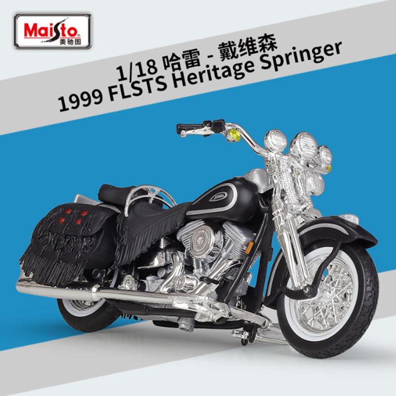 Maisto 1:18 Harley 1999 Flsts Heritage Springer Legierung Motorradmodell Simulation Metall Straßenmotorradmodell Kinderspielzeug Geschenke