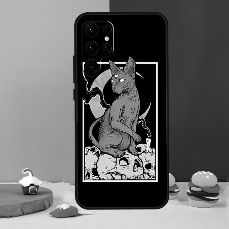 Sphynx Cat Phone Case For Samsung Galaxy S25 S24 Ultra S9 S10 S20 S22 S21 S23 Plus S24 FE Cover Coque
